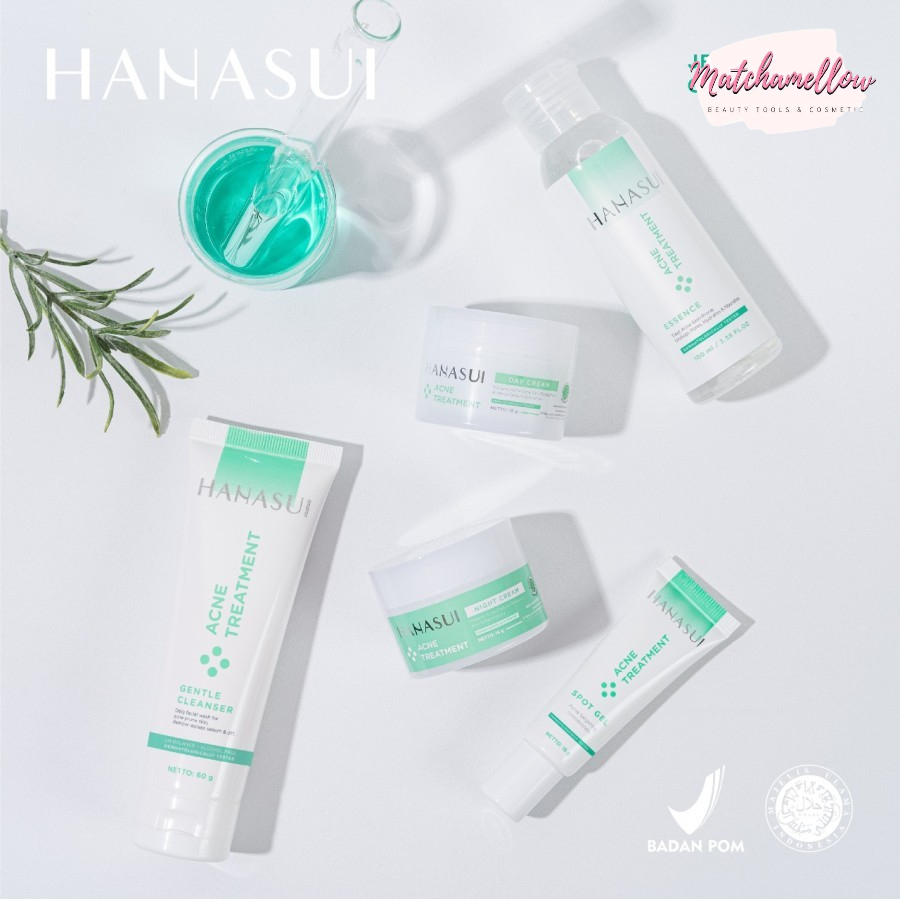 ❄️MATCHA❄️ HANASUI ACNE TREATMENT SERIES - CREAM CLEANSER ESSENCE ACNE ORIGINAL / PAKET ANTI JERAWAT HANASUI