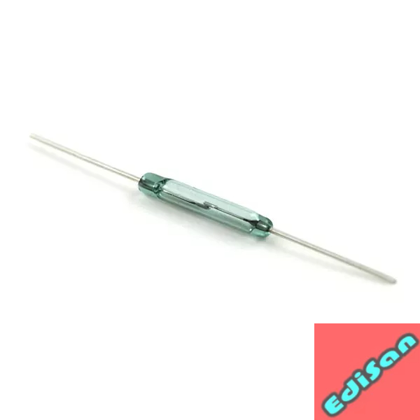 ES Reed Switch MKA14103 2*14 Mm Magnetic Reed Saklar Sensor NO(normally Open) DIY 2X14