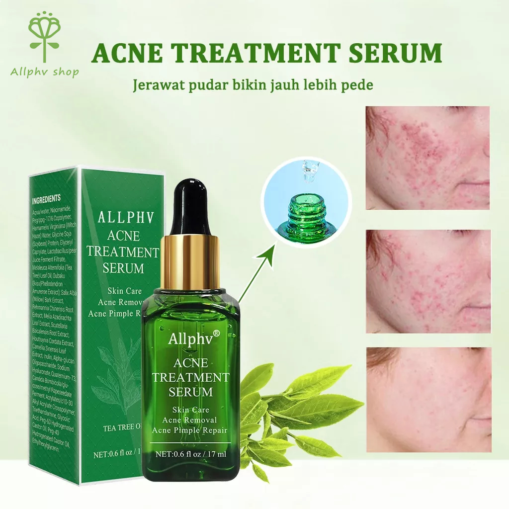 ALLPHV Tea Tree Acne Treatment Repair Skin Acne Serum menyembuhkan jerawat 17ml