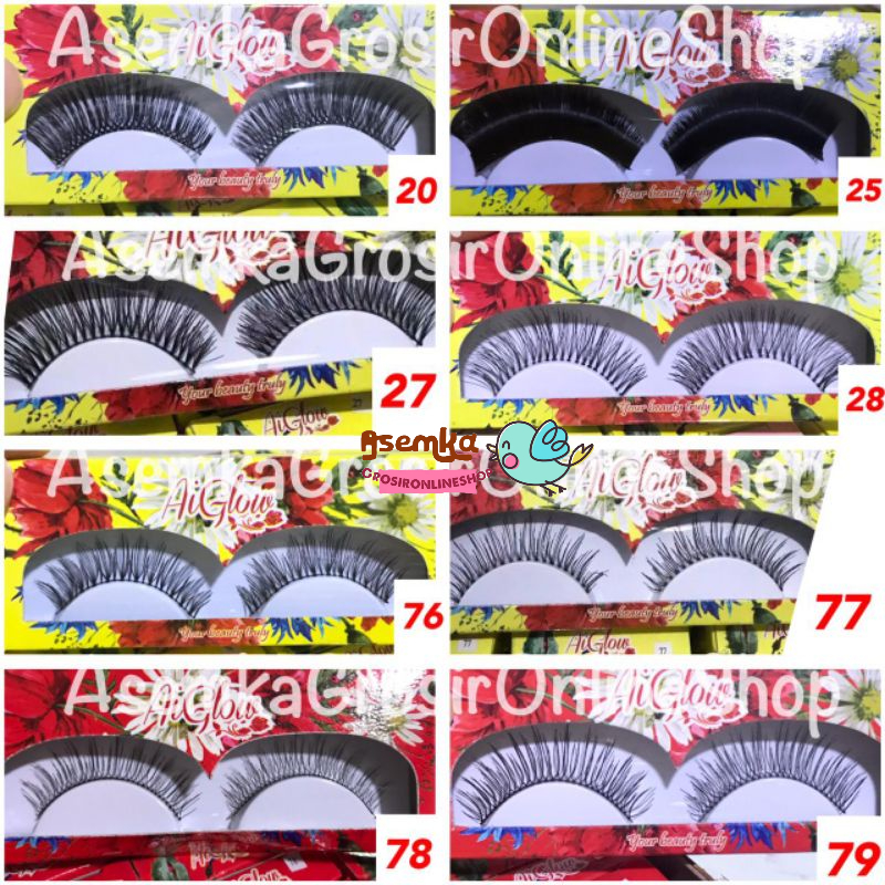 TERLENGKAP BuluMata Palsu AIGLOW EYELASH / Bulu Mata Palsu Aiglow