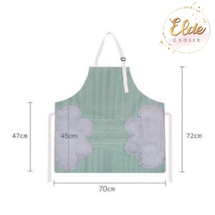 ELDE - Celemek Apron Waterproof / Celemek Dapur Anti Minyak Tahan Air