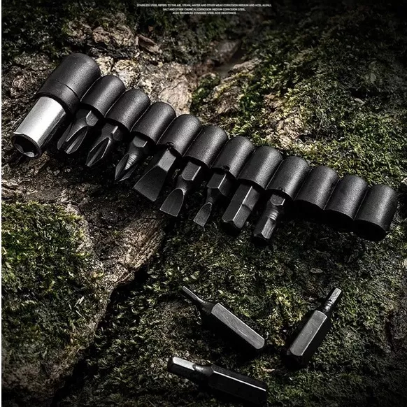 EDC Alat Survival Multifungsi Tang Obeng Pisau Gunting dll dengan tas pinggang untuk keadaan darurat kemping hiking Bear Grylls Multifunctional EDC Plier Survival Tool Multi Tool Folding Knife EDC Multitools Combo Clamps Stain Multifunctional