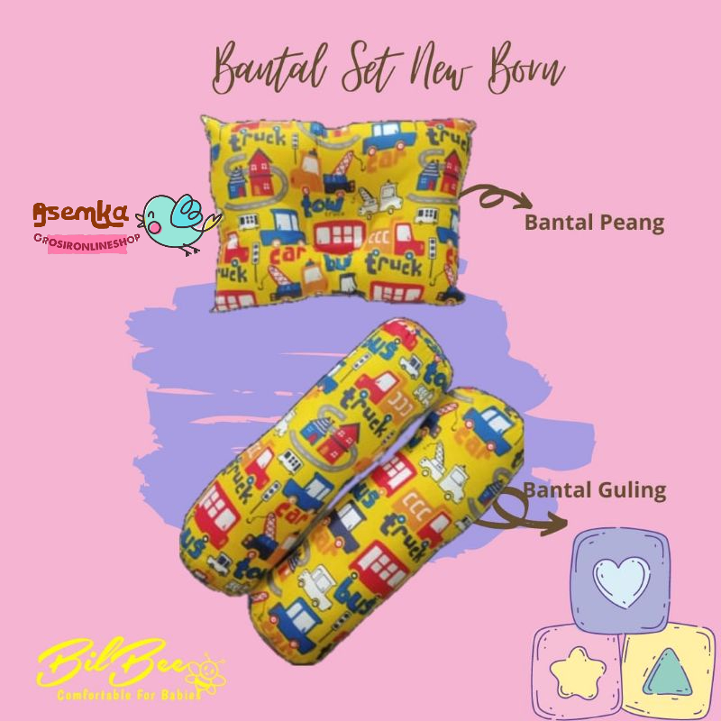 Bantal Guling kepala peyang anak / bantal mahkota crown / bantal tidur bayi / bantal new born