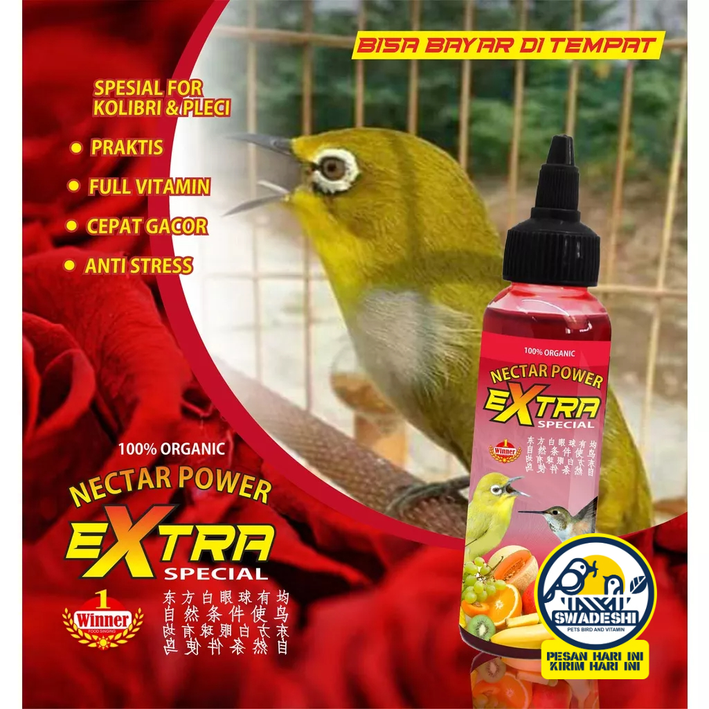 RUJAK NEKTAR  SARI EXTRA POWER PLECI & KOLIBRI LOMBA HARIAN 100ML - SWADESHI -