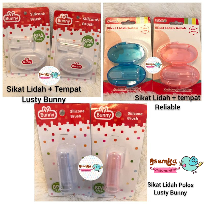 SIKAT LIDAH TEMPAT JARI BAYI SILIKON LUSTY BUNNY ZIPPY RELIABLE