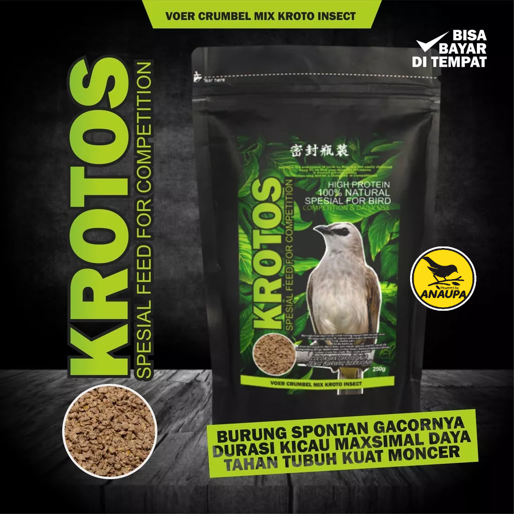 PAKAN BURUNG TRUCUKAN VOER KROTO INSECT CRUMBEL MIX