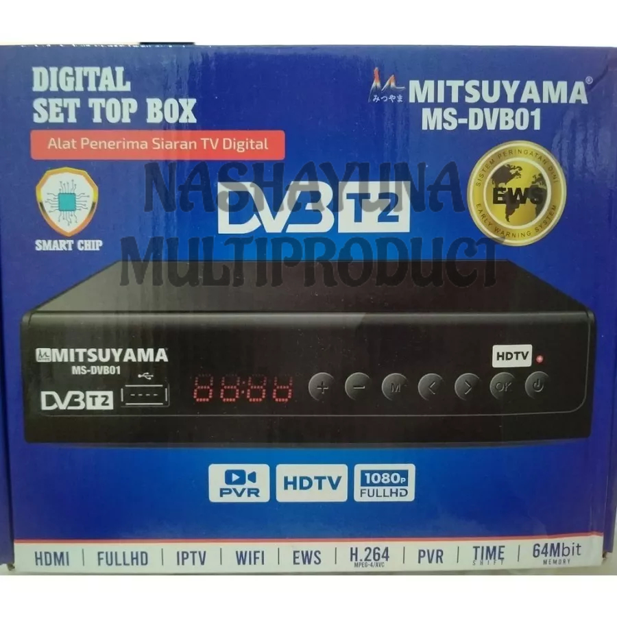 SET TOP BOX DVB-T2 MITSUYAMA DVB-01 RECEIVER TV DIGITAL BERGARANSI RESMI