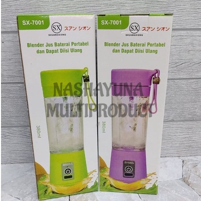 Promo Terbaru!!! Blender Portable Shuangxiong SX-7001 Dengan 4 Mata Pisau yang tajam dan berkualitas