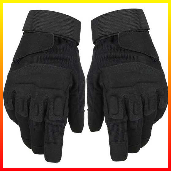 Sarung Tangan Protektor Anti Licin Perekat Velcro Paintball Tactical Protective Gloves HellStorm - OMSEBVBK