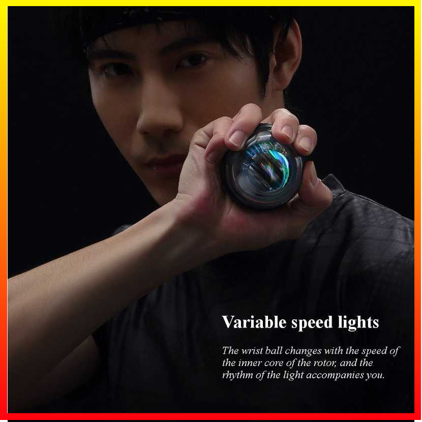 Gyro Ball Essential Spinner Mainan Bersantai Pelatih Kekuatan Pergelangan Tangan Anti-stres LED Yunmai Z701 - XOSE0LXX