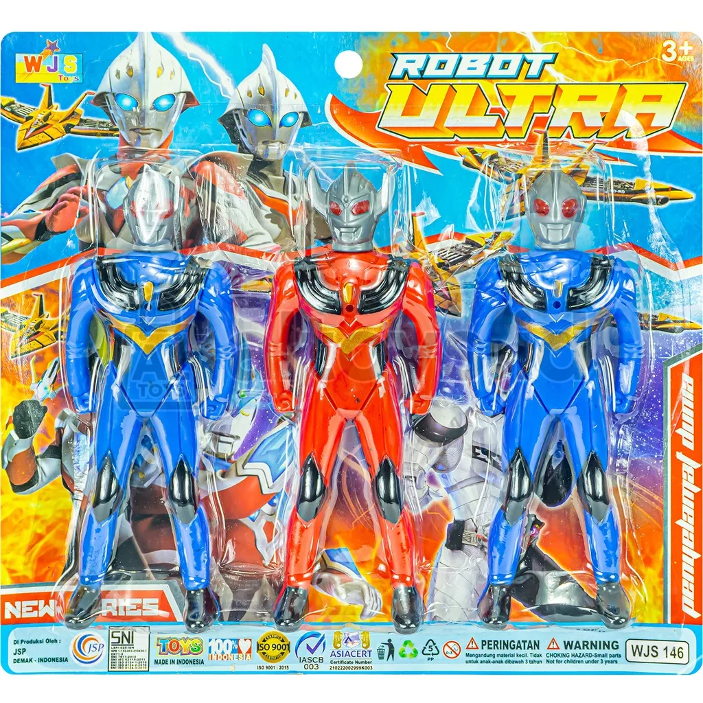 Mainan Robot Figure Ultraman Set 3pcs Murah WJS146