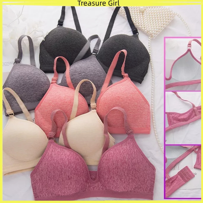 Bra BH Cup  Tipis Super soft Push up bra Tanpa Kawat
