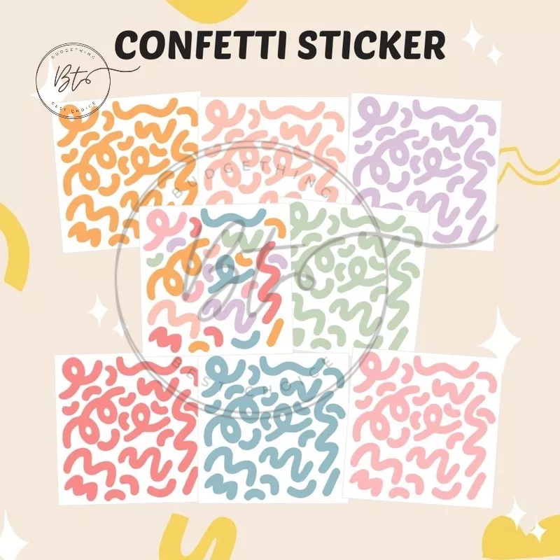 

[B172] Sticker aesthetic CONFETTI