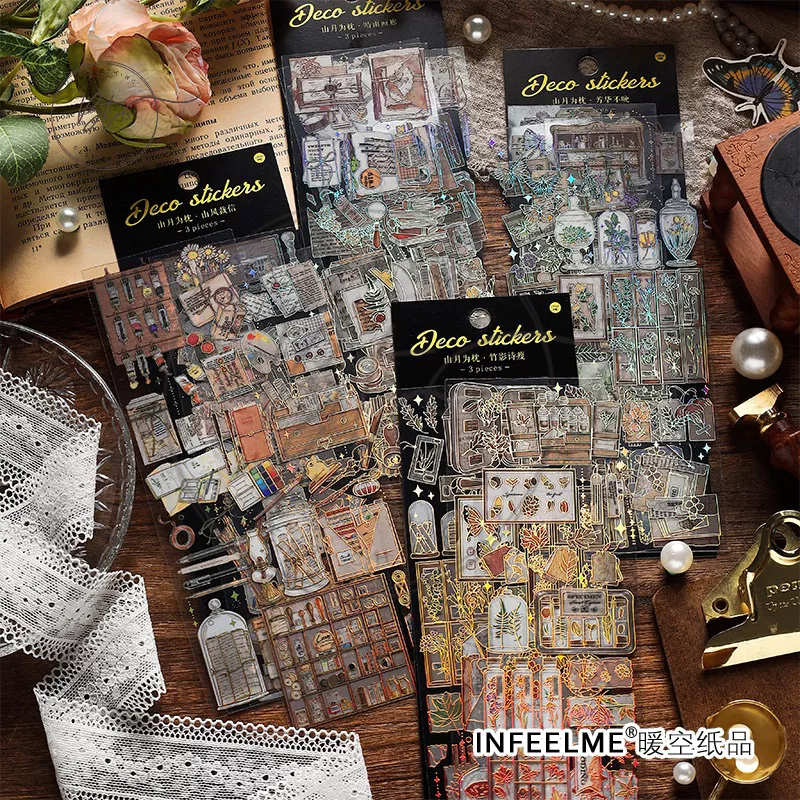 

[B060] 3 Pcs / Pak Stiker Desain Tanaman Bunga 3D Untuk Dekorasi Jurnal Junk