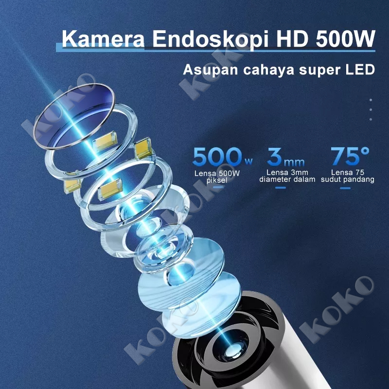 【Penjual Lokal】Korek Kuping LED Smart Visual Ear Stick HD Endoscope Pembersih Telinga Korek Korek Kamera LED Ear Cleaning Endoscope