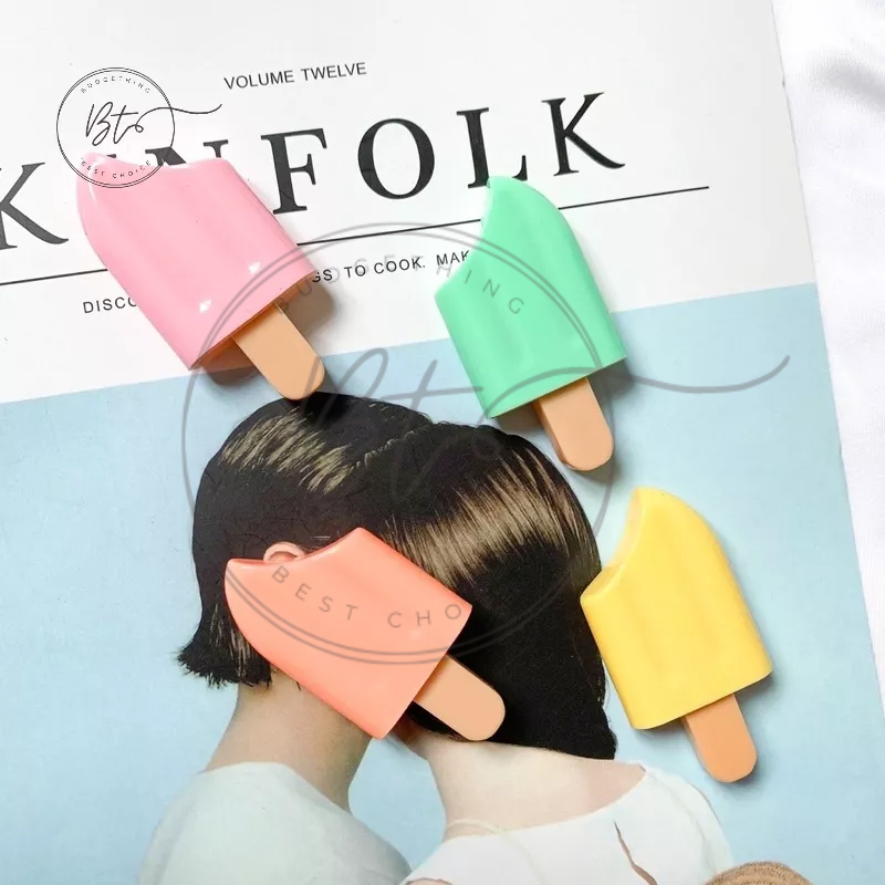 

[B140] Highlighter Ice Cream Stick eskrim stik bukan Stabilo alat tulis kantor penanda buku Spidol