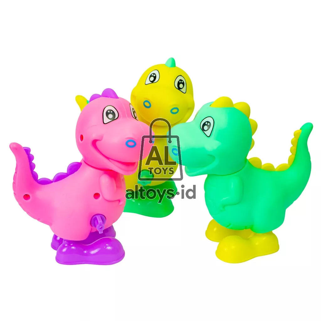 Mainan Dino Stegosaurus Putar Kunci Bisa Berjalan Dinosaurus Hewan Lucu SS1705