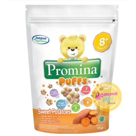 Promina Puff 15gram 8+ Blueberry / Pisang /Stawbeery Apple Sweet Potato