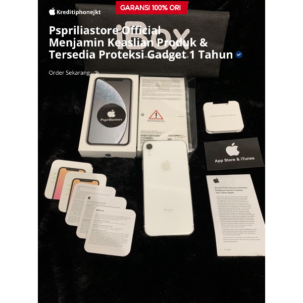 IP Xr ibox - 64GB - Garansi Aktif - Like New - White