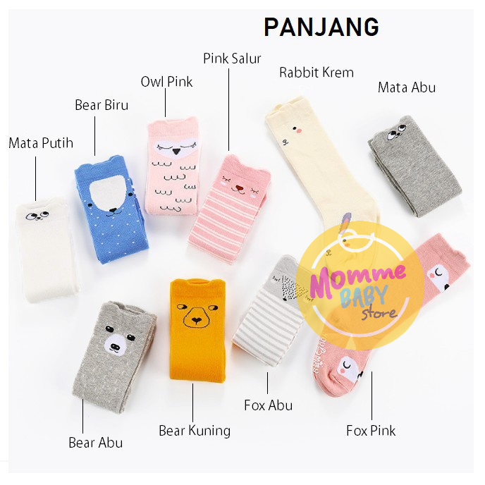 Kaos Kaki Korea Sepatu Bayi Lucu Panjang Premium Anti Slip Baby and Kids Sock LC