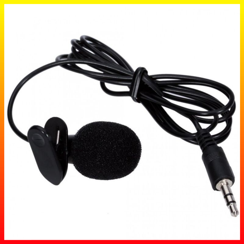 Kerah Klip Mikrofon KTV Multi-Fungsi Mengajar Panduan Pidato Wawancara Headset Smartphone Laptop Tablet Taffware SR-503 - OMCS6WBK