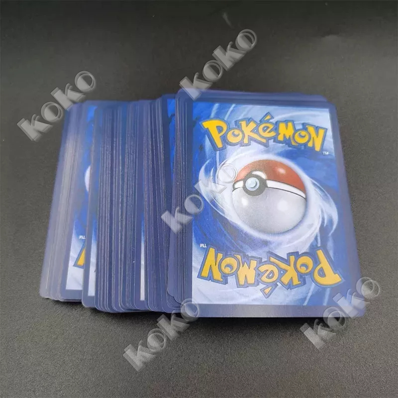 【Penjual Lokal】100PCS Kartu Pokemon VMAX Bersinar TAKARA TOMY Kartu Permainan TAG TIM Pertempuran Carte Trading Card permainan kartu