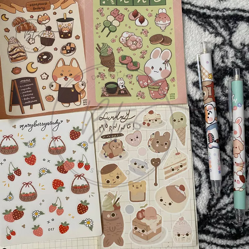 

[B109] Sticker Aesthetic Food Lembaran