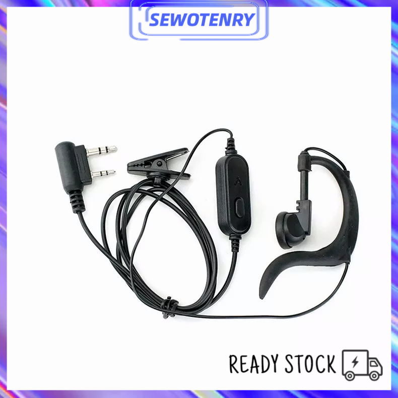 【COD】Earpiece Earphone HT Handy Talkie Baofeng Walkie Talkie headset TWO Way Radio Headset