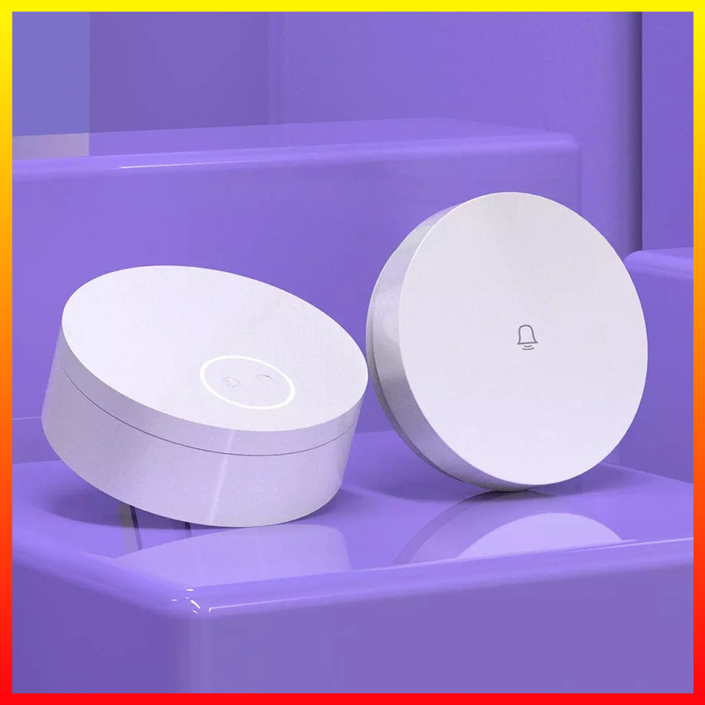 Bel Pintu Nirkabel Wi-Fi Mandiri Ruang Kelas Kompatibel Alexa Smart Doorbell Kinetic Energy Linptech G6LW-E - AHHA01WH