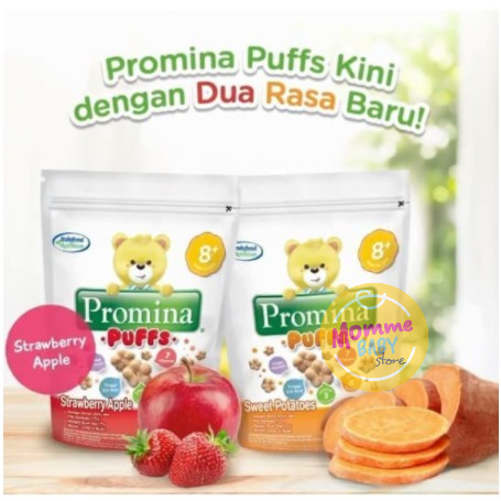 Promina Puff 15gram 8+ Blueberry / Pisang /Stawbeery Apple Sweet Potato