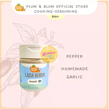 Plum &amp; Blum Lada Putih Himalayan Salt Garlic Powder Bumbu Dapur Mpasi- 50gr