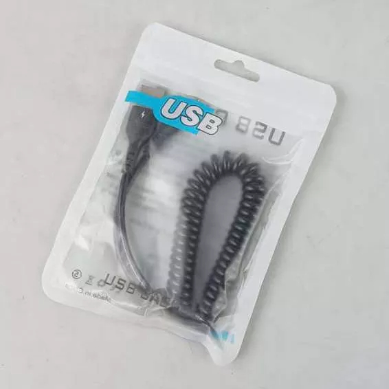 USLION Kabel Charger HP USB Type C Fast Charging 66W 5A Data transfer Cable Mobil Motor Spring Pull Telescopic Fast Charging Cable For Xiaomi Redmi Samsung OPPO Huawei Car USB C Data Cable PD Fast Fast Charging Cable for Android Phone Accessories