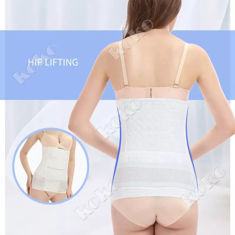 【Penjual Lokal】Scelta - Corset Perut Habis Melahirkan Postpartum Korset Peramping Perut Sce Setelan tiga -piece