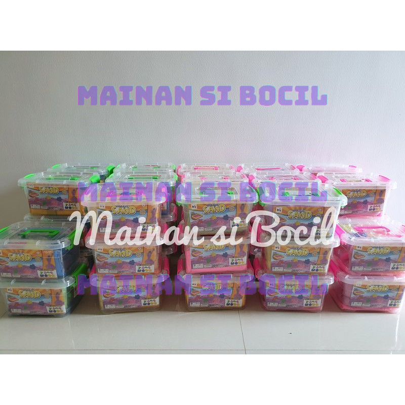 FREE BUBBLE WRAP + DUS Mainan pasir ajaib anak 1kg - mainan pasir ajaib set anak
