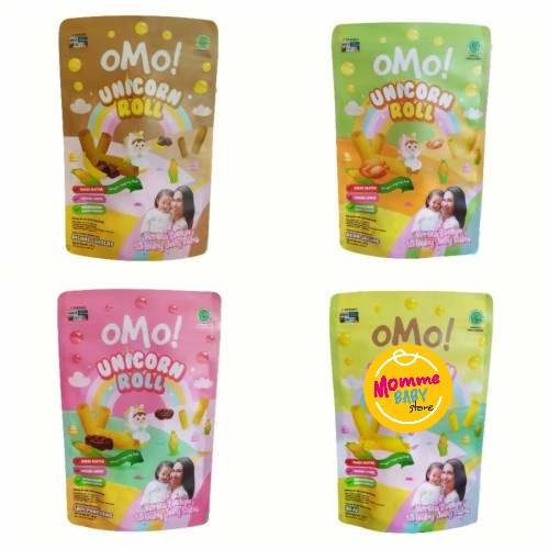 Omo snack Unicorn Roll / snack baby beberoll OMO Unicorn Roll / OMO! Healthy Snack / Omo ! Snack Cemilan Sehat Bayi 12 bulan+