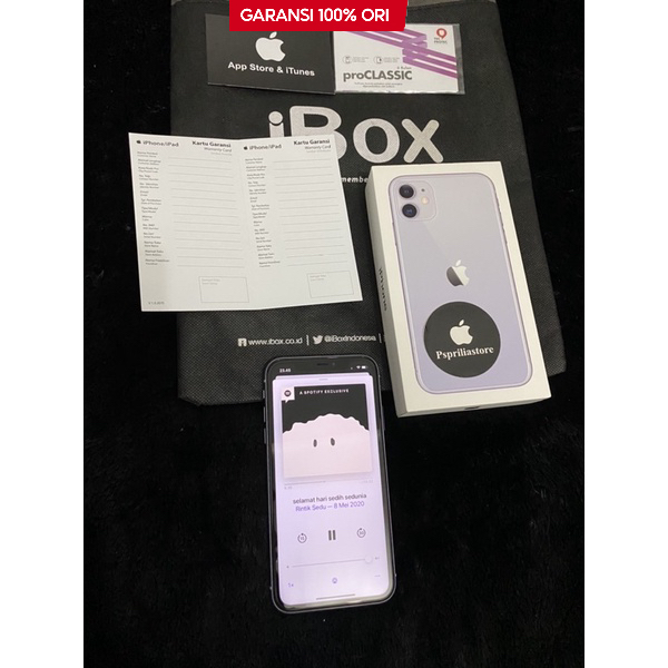 IP 11 ibox - 64GB 128GB - Garansi Aktif - Like New