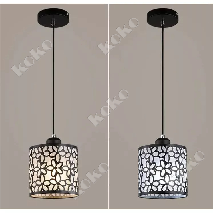 【Penjual Lokal】Lampu Hias LED Gantung Mewah Motif Bunga / Lampu Hias Gantung Langit langit kristal kotak lampu langit langit bundar kristal modern