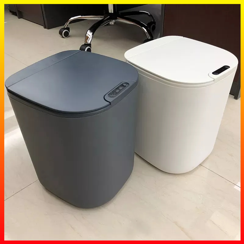 Tempat Sampah Cerdas Sensor Gerak Teknologi Anti Interferensi Baterai Lithium Rechargeable USB 16L KIMD - 7RHXVDWH