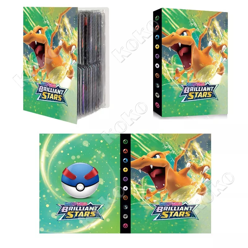【Penjual Lokal】Pokemon 240pcs card games/But Mengbao Collection Game Card lot Koleksi Kartu Game Brilliant Stars of Pok Mon GX EX Team Untuk Hadiah Anak