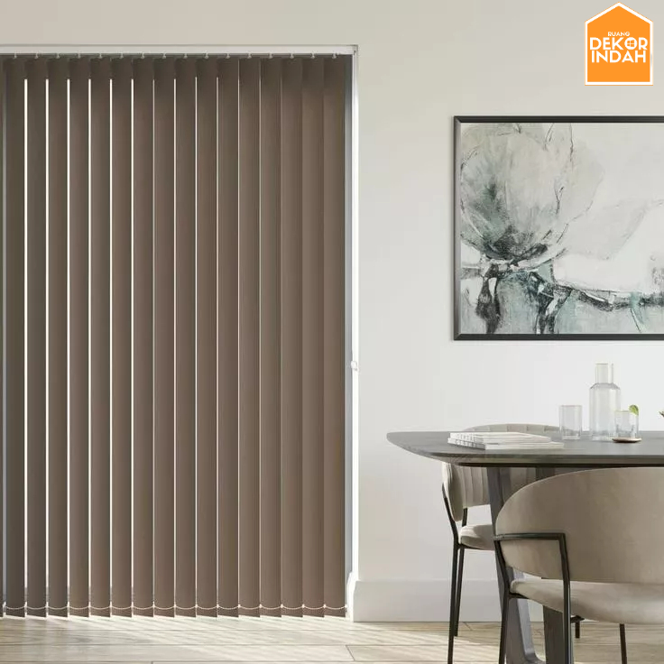 Tirai Jendela Blackout Blok Cahaya 100% Vertical Blind Blackout 100%