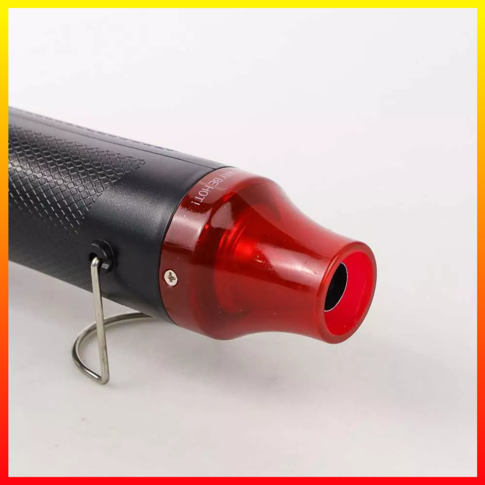 Hot Air Gun Heat Shrink Pembentuk Stempel Karet Pemanas Pengering Rambut 220V 300W Taffware QST-220 - OMOTCKBK