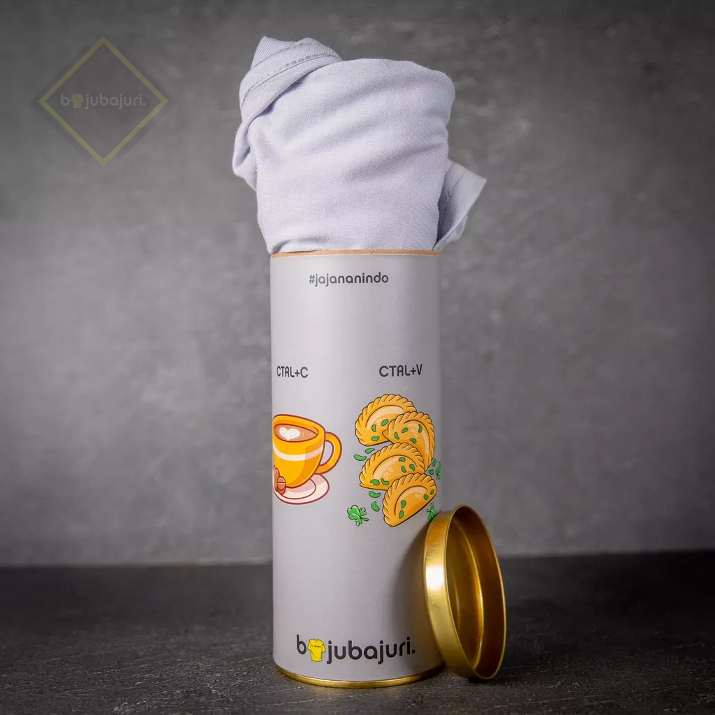 Kaos Lengan Pendek Original PREMIUM Katun Unisex Abu Kopi Pastel - Bajubajuri