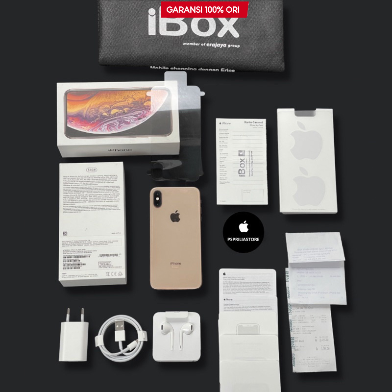 Iphone Xs 64GB - Resmi iBox Fullset Original - Indonesia