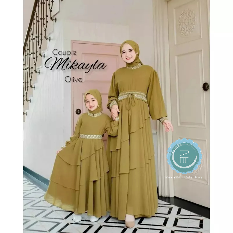 Zaheen Moeslim Kids ~ Baju Gamis Kopel Ibu dan Anak Perempuan Syari Terbaru Aishyah Rumaniah | Motif