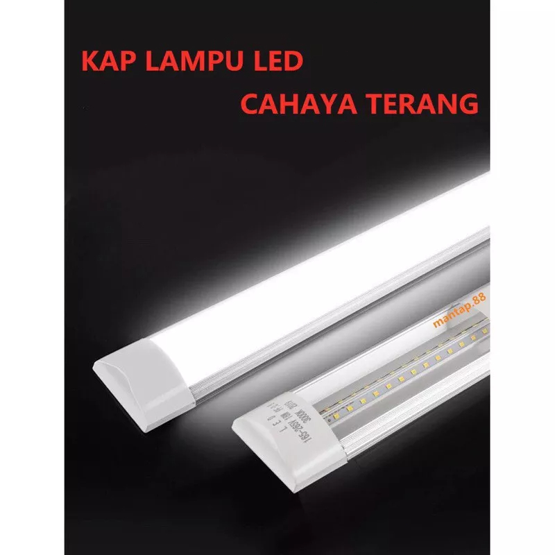 【Penjual Lokal】LAMPU NEON LED TL PANJANG/TABUNG 20W/40W 60CM/120CM CAHAYA PUTIH ALUMINIUM