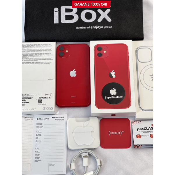 Iphone 11 resmi ibox - 64GB 128GB - Garansi Aktif - Like New