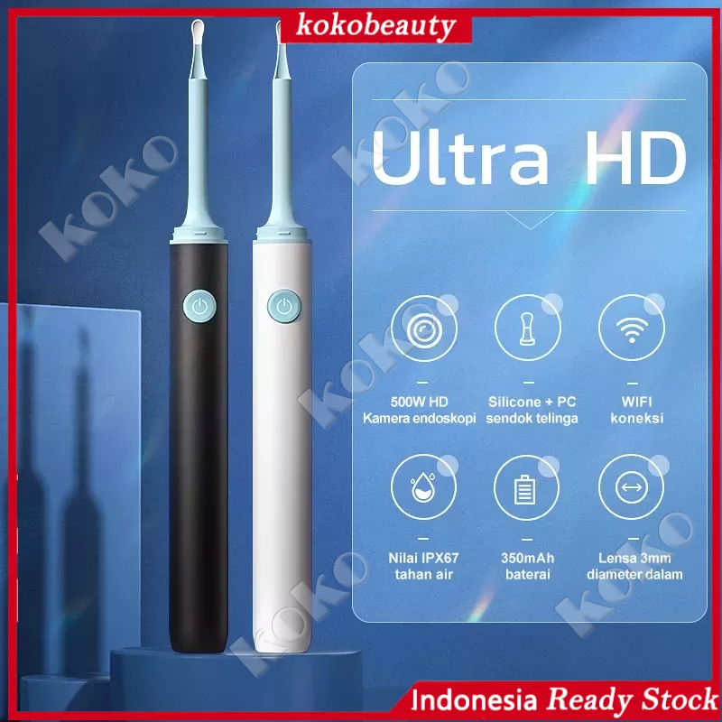 【Penjual Lokal】Korek Kuping LED Smart Visual Ear Stick HD Endoscope Pembersih Telinga Korek Korek Kamera LED Ear Cleaning Endoscope