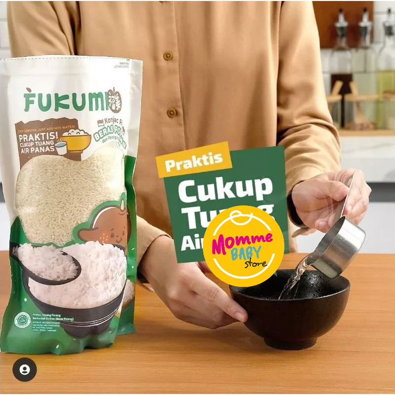 FUKUMI Beras Porang Box Sachet - Shirataki/Konjac Rice beras diet / beras rendah kalori / Fukumi Beras Porang 1kg Konjac Rice Shirataki