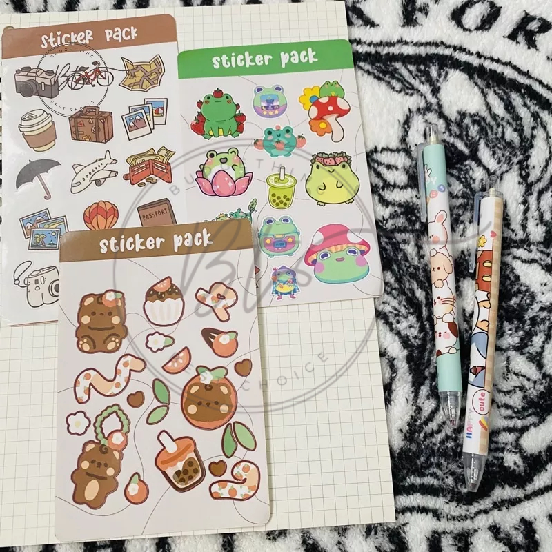 

[B108] Sticker Aesthetic Pack (Lembar)