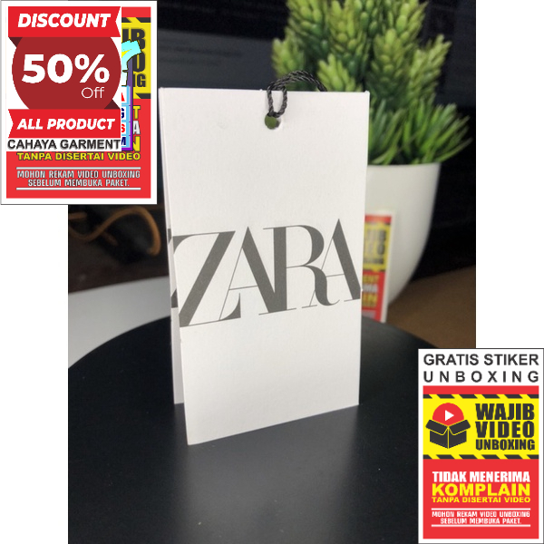 

ZARA CENTRE LOGO LABEL TAG HANGTAG SUPER PREMIUM CO 1X DI KIRIM 600PCS